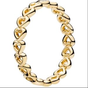 AmberRenée & Co Jewelry - 18k Gold Eternity True Love Hearts Band AmberRenée & Co Jewelry - 18k Gold Eternity True Love Hearts Band